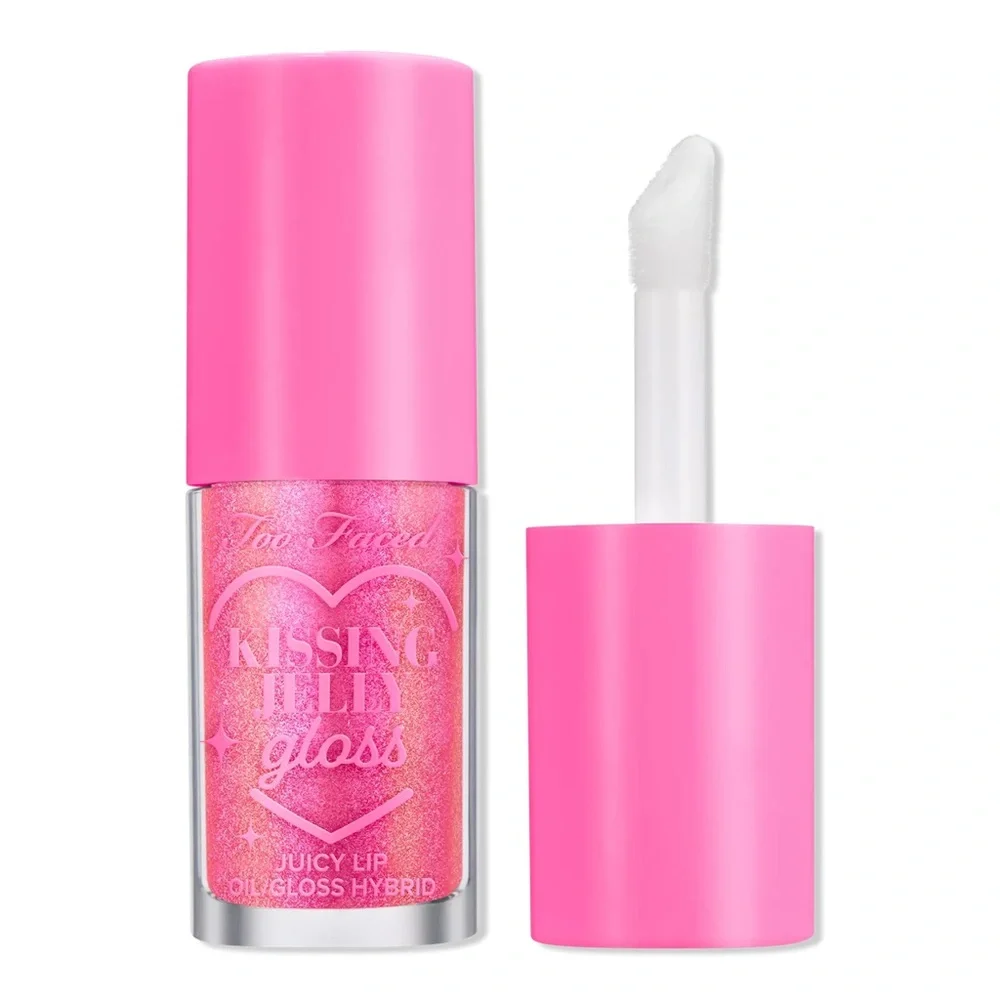 Too Faced Kissing Jelly Hydrating Lip Oil Gloss - Bubble Gum
